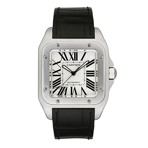 cartier mens santos leather strap|genuine cartier watch straps.